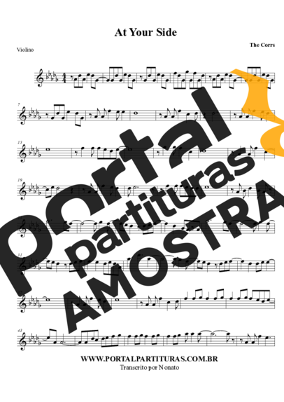 The Corrs  partitura para Violino