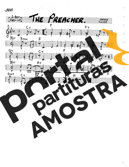 The Real Book of Jazz The Preacher partitura para Gaita