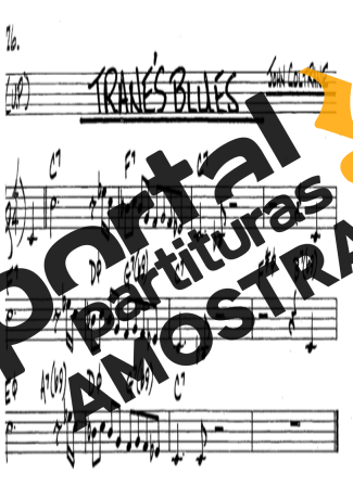 The Real Book of Jazz Tranes Blues partitura para Clarinete (Bb)