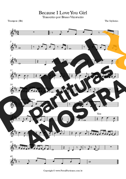 The Stylistics  partitura para Trompete