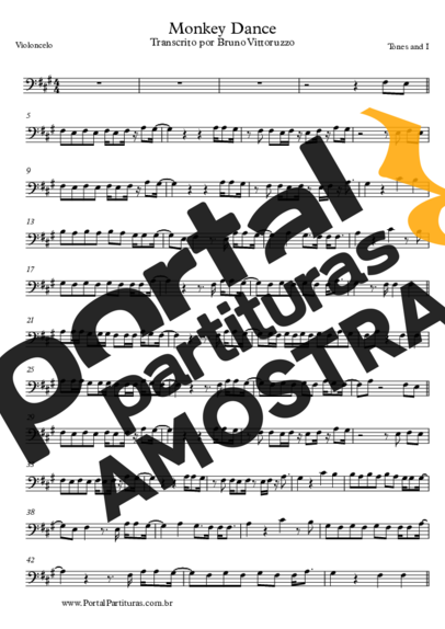 Tones and I  partitura para Violoncelo